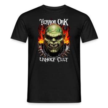 Terror Ork Orc Unholy Cult - Männer T-Shirt - Schwarz - Vorne - AI Model Male 178 light (178cm)