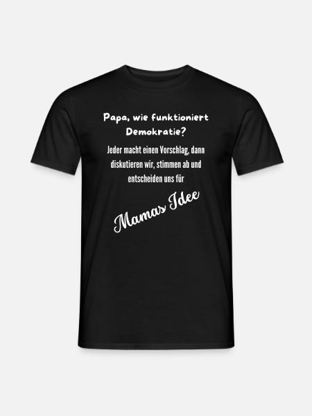 How does democracy work? - Men's T-Shirt - black
