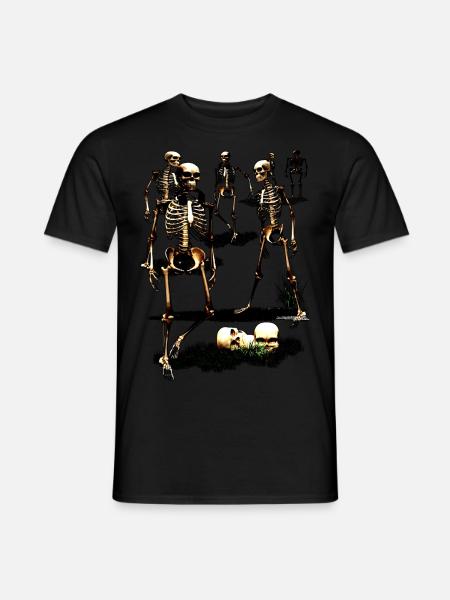 creepy halloween party - Mænd T-shirt - sort