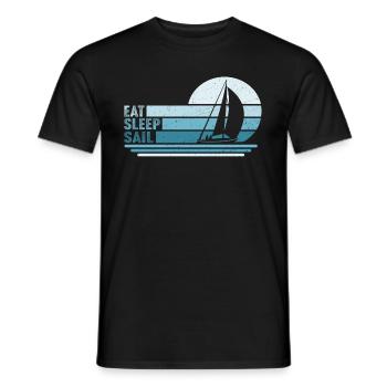 Manger Dormir Naviguer - T-shirt homme - noir - Devant - AI Model Male 178 light (178cm)