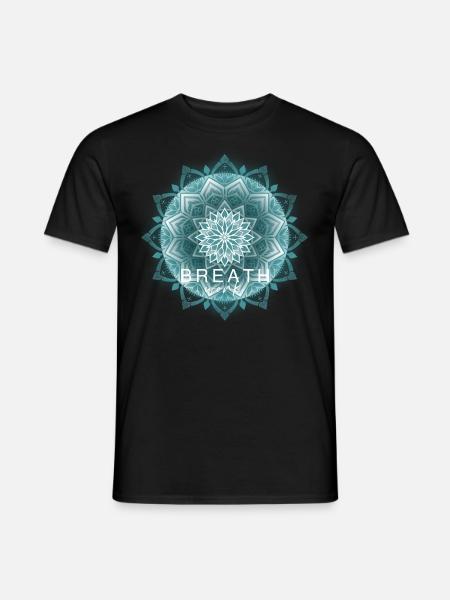 B R E A T H work - Männer T-Shirt - Schwarz