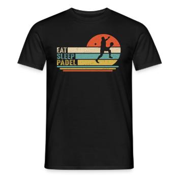 Manger Dormir Padel - T-shirt homme - noir - Devant - AI Model Male 178 light (178cm)