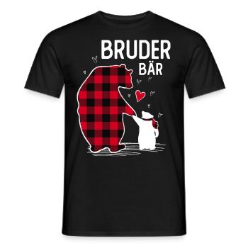 Frère Ours - T-shirt homme - noir - Devant - AI Model Male 178 light (178cm)