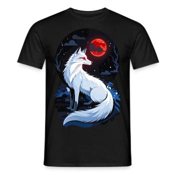 Polarfuchs - Männer T-Shirt - Schwarz - Vorne - AI Model Male 178 light (178cm)