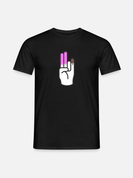 two in the pinky one in the stinky - Männer T-Shirt - Schwarz