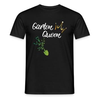 Damen Garten Queen - Männer T-Shirt - Schwarz - Vorne - AI Model Male 178 light (178cm)