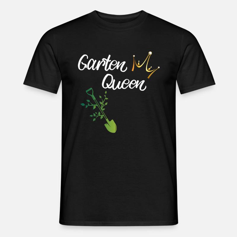 Damen Garten Queen - Männer T-Shirt - Schwarz