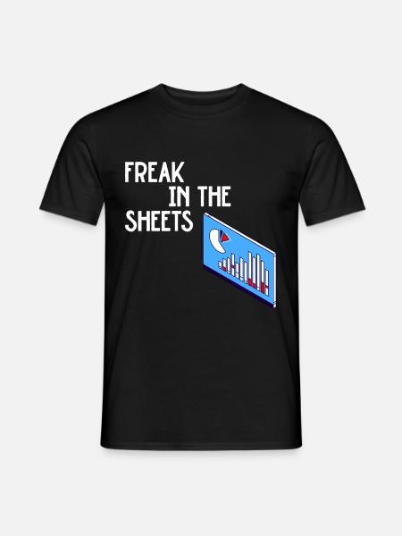 Freak In Den Laken Excel - Männer T-Shirt - Schwarz