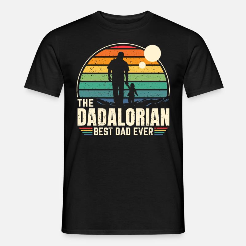 Sunset - The Dadalorian Command - Bester Vater - Männer T-Shirt - Schwarz