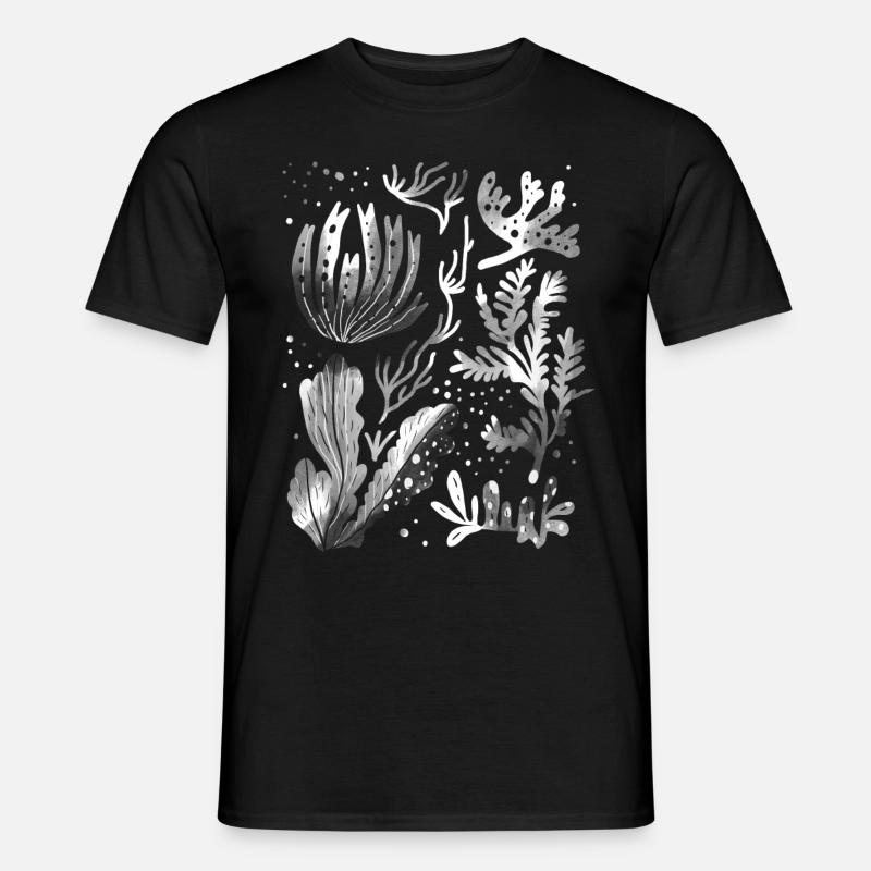 Algae underwater diving - Men’s T-shirt - black