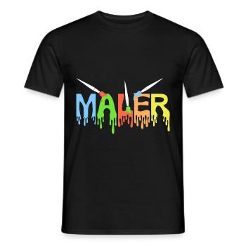 Maler, Zeichner, Handwerker, Künstler - Männer T-Shirt - Schwarz - Vorne - AI Model Male 178 light (178cm)