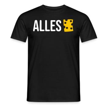 Alles Käse Humor Lustig - Männer T-Shirt - Schwarz - Vorne - AI Model Male 178 light (178cm)