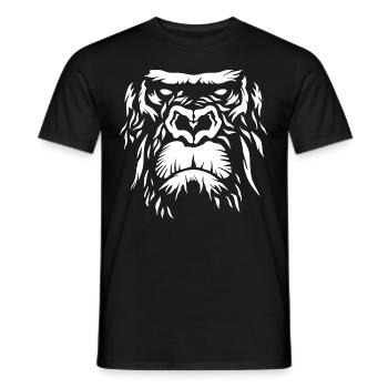 Gorilla - Männer T-Shirt - Schwarz - Vorne - AI Model Male 178 light (178cm)
