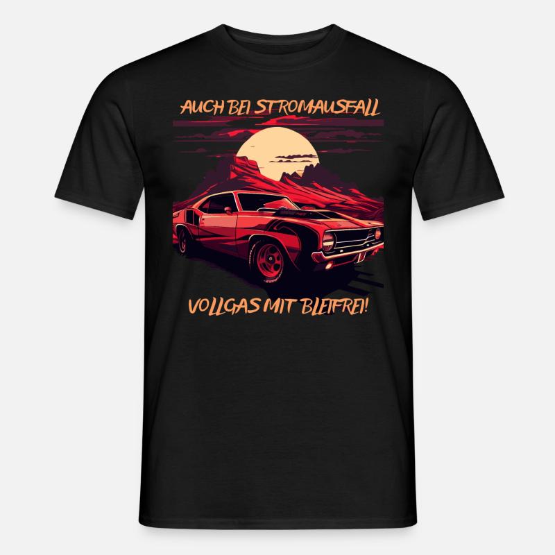 Kein strom, kein Problem - Männer T-Shirt - Schwarz