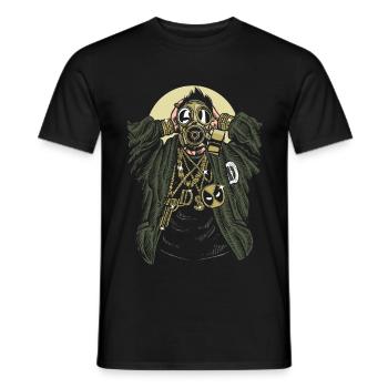 gasmask Gangsta - T-shirt homme - noir - Devant - AI Model Male 178 light (178cm)