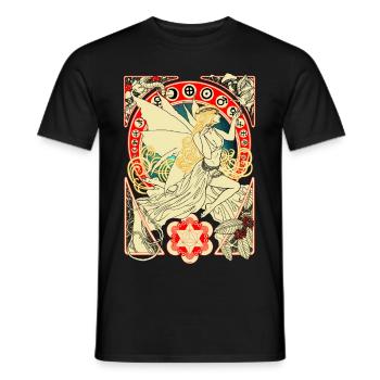 DMT Fairy - T-shirt homme - noir - Devant - AI Model Male 178 light (178cm)