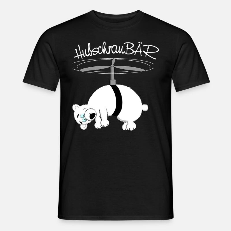 hearty, droll bear - Men’s T-shirt - black
