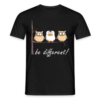 être individuel - T-shirt homme - noir - Devant - AI Model Male 178 light (178cm)