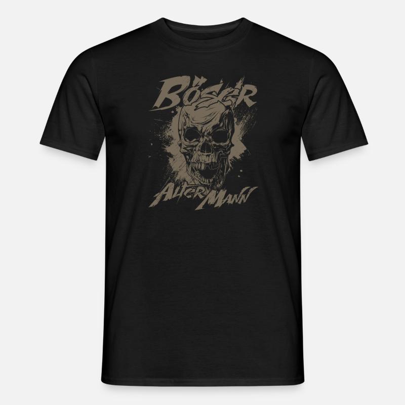 Boser Alter Mann - Männer T-Shirt - Schwarz