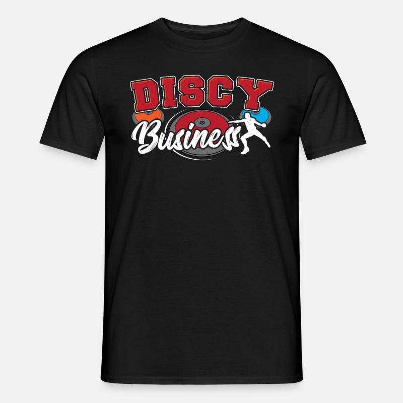 Diskus Leichtathletik Diskus Athlet Diskuswurf - Männer T-Shirt - Schwarz