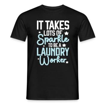 Laveuse - T-shirt homme - noir - Devant - AI Model Male 178 light (178cm)
