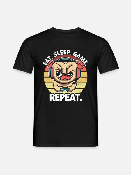 Gaming Dog - Men's T-Shirt - black