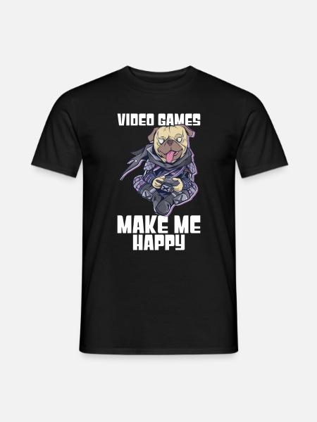 Gaming Dog - Men's T-Shirt - black