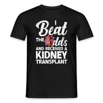 Kidney donor - Men's T-Shirt - black - Front - AI Model Male 178 light (178cm)