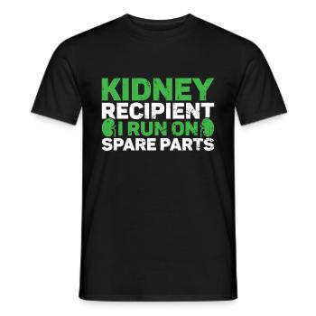 Kidney donor - Men's T-Shirt - black - Front - AI Model Male 178 light (178cm)