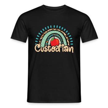 School officials - Men's T-Shirt - black - Front - AI Model Male 178 light (178cm)