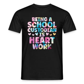 Schulbeamte - Männer T-Shirt - Schwarz - Vorne - AI Model Male 178 light (178cm)