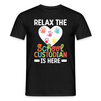 School officials - Men's T-Shirt - black - Front - AI Model Male 178 light (178cm)