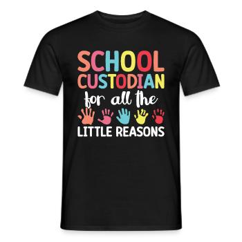 School officials - Men's T-Shirt - black - Front - AI Model Male 178 light (178cm)