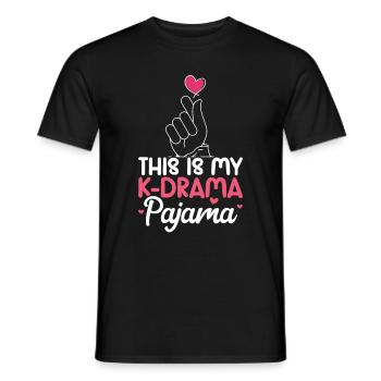 K-Drama - Männer T-Shirt - Schwarz - Vorne - AI Model Male 178 light (178cm)