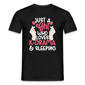 K-Drama - Männer T-Shirt - Schwarz - Vorne - AI Model Male 178 light (178cm)