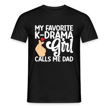 K-Drama - Männer T-Shirt - Schwarz - Vorne - AI Model Male 178 light (178cm)