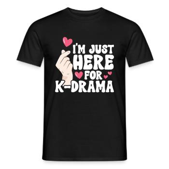 K-Drama - Männer T-Shirt - Schwarz - Vorne - AI Model Male 178 light (178cm)
