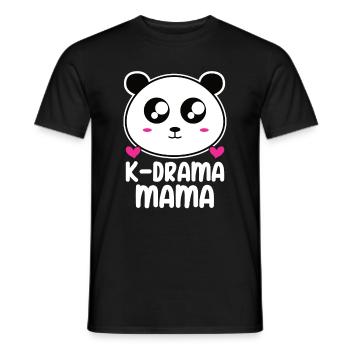 Panda K-Drama - Men's T-Shirt - black - Front - AI Model Male 178 light (178cm)