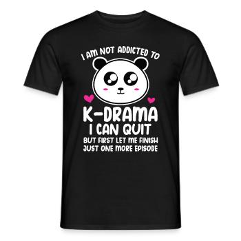 Panda K-Drama - Men's T-Shirt - black - Front - AI Model Male 178 light (178cm)