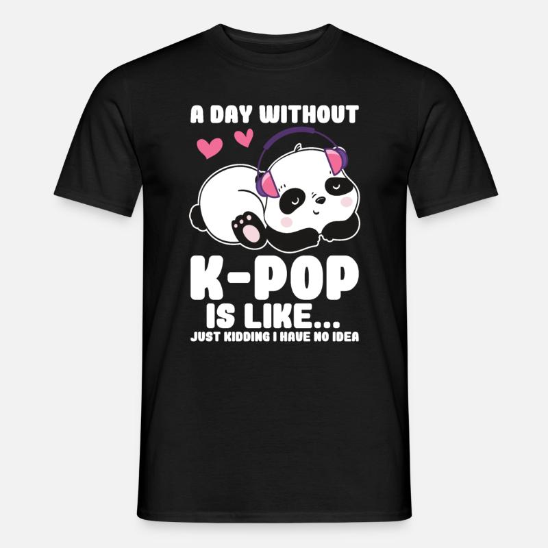 K-Pop Panda - Men’s T-shirt - black
