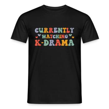 K-Drame - T-shirt homme - noir - Devant - AI Model Male 178 light (178cm)