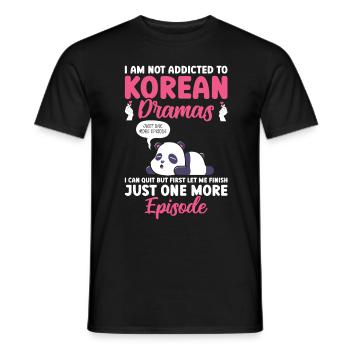 K-Drame - T-shirt homme - noir - Devant - AI Model Male 178 light (178cm)