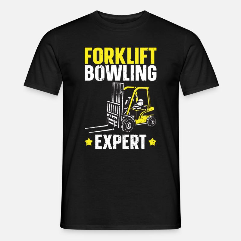 Gabelstaplerfahrer - Männer T-Shirt - Schwarz