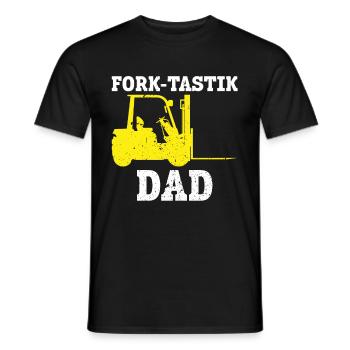 Conducteur de chariot élévateur - T-shirt homme - noir - Devant - AI Model Male 178 light (178cm)