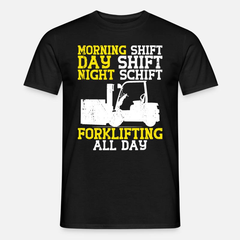 Gabelstaplerfahrer - Männer T-Shirt - Schwarz