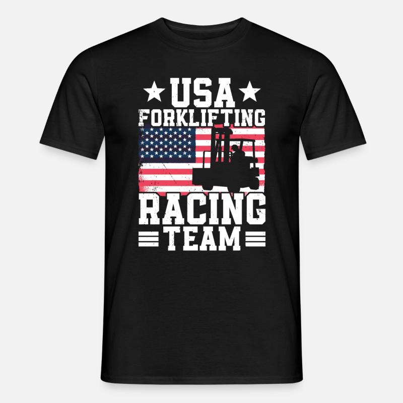 Gabelstaplerfahrer - Männer T-Shirt - Schwarz