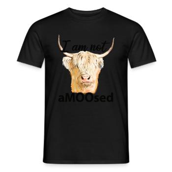 Vache des Highlands - T-shirt homme - noir - Devant - AI Model Male 178 light (178cm)