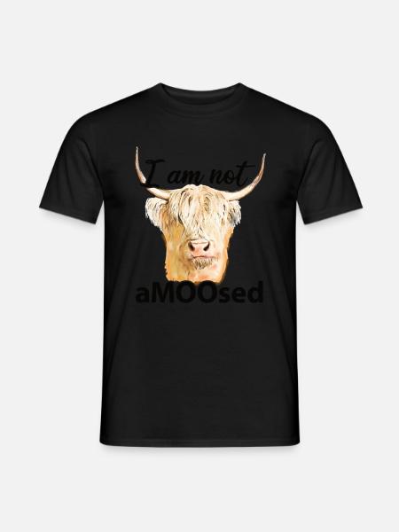 Highland cow - Men's T-Shirt - black