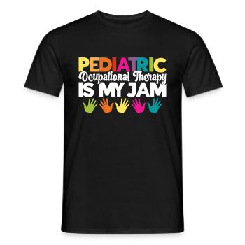 Paediatric Nurse - Men's T-Shirt - black - Front - AI Model Male 178 light (178cm)