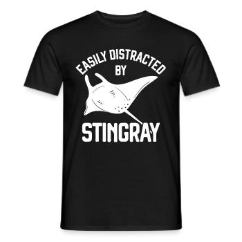 Stingray - Men's T-Shirt - black - Front - AI Model Male 178 light (178cm)